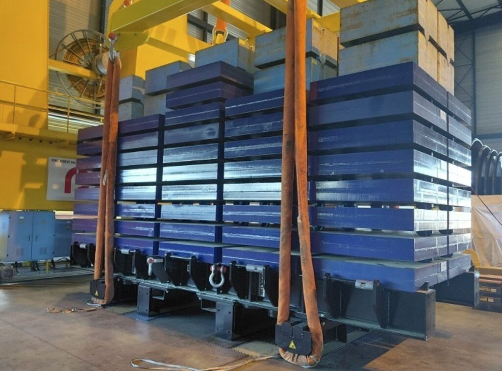 OSC Heavy Duty load test platform loaded with control weights