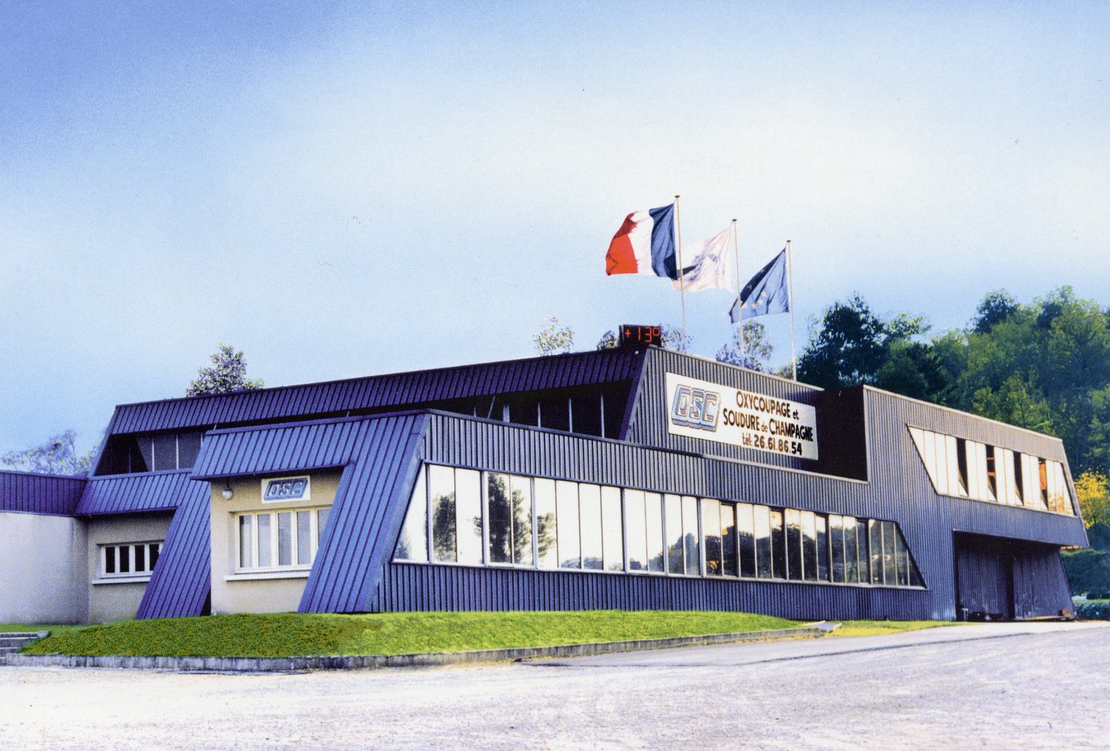 Der OSC-Standort in Poilly Anfang der 2000er-Jahre