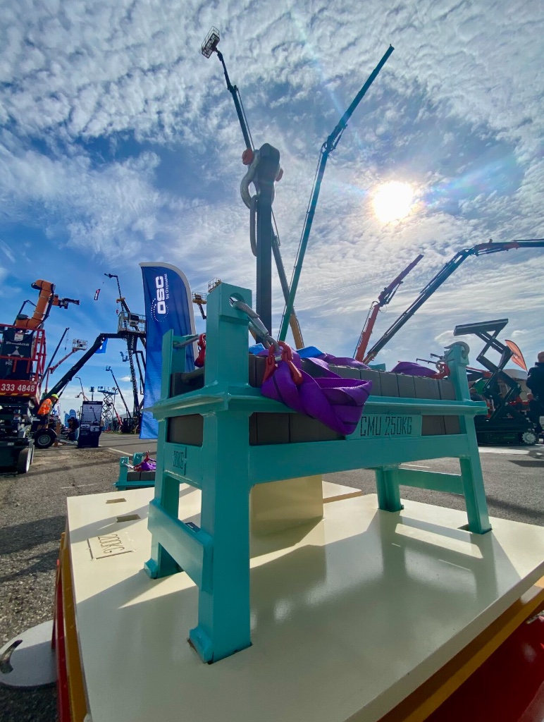 OSC basket weight on display at Vertikal Days 2026 in Newark